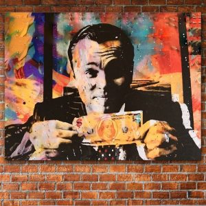 Nordic Living Room The Wolf of Wall Street Money Abstract Decoration Painting Canvas Painting Murals Movie Poster Wall Art GU-E2