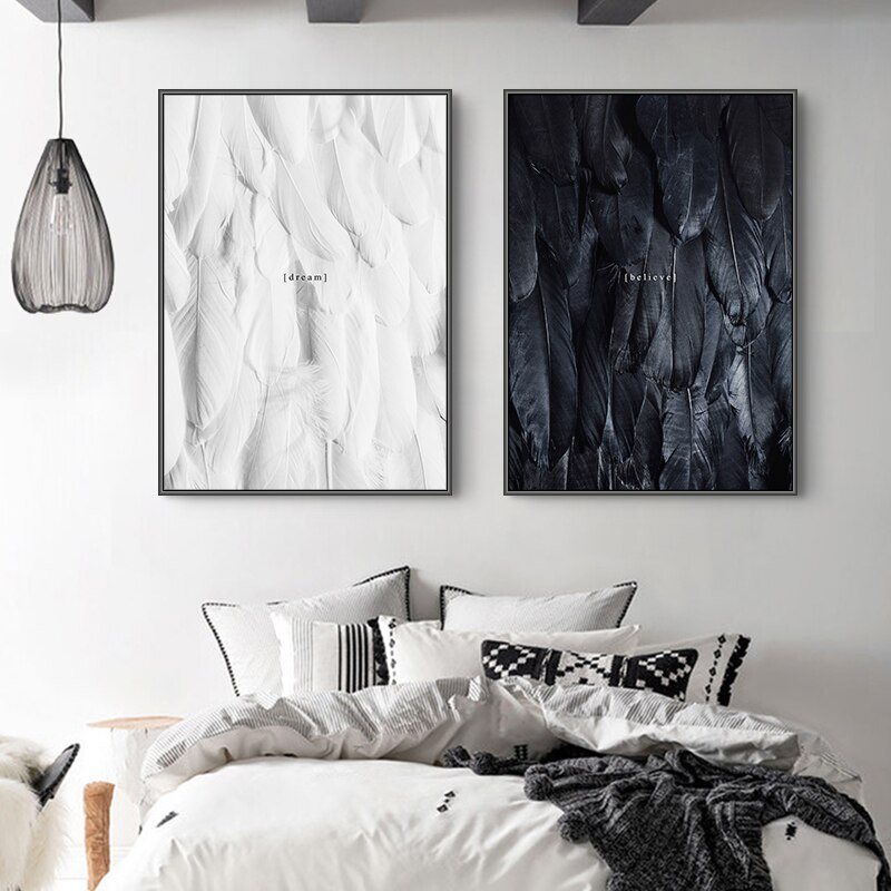 Nordic-Morden-black-and-white-feather-Posters-and-Prints-Canvas-Painting-wall-Art-wall-pictures-for-1.jpg