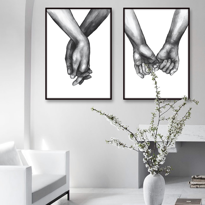 Nordic-Posters-Prints-Holding-Hands-Canvas-Painting-Wall-Art-Black-And-White-Decoration-Wall-Pictures-For-1.jpg