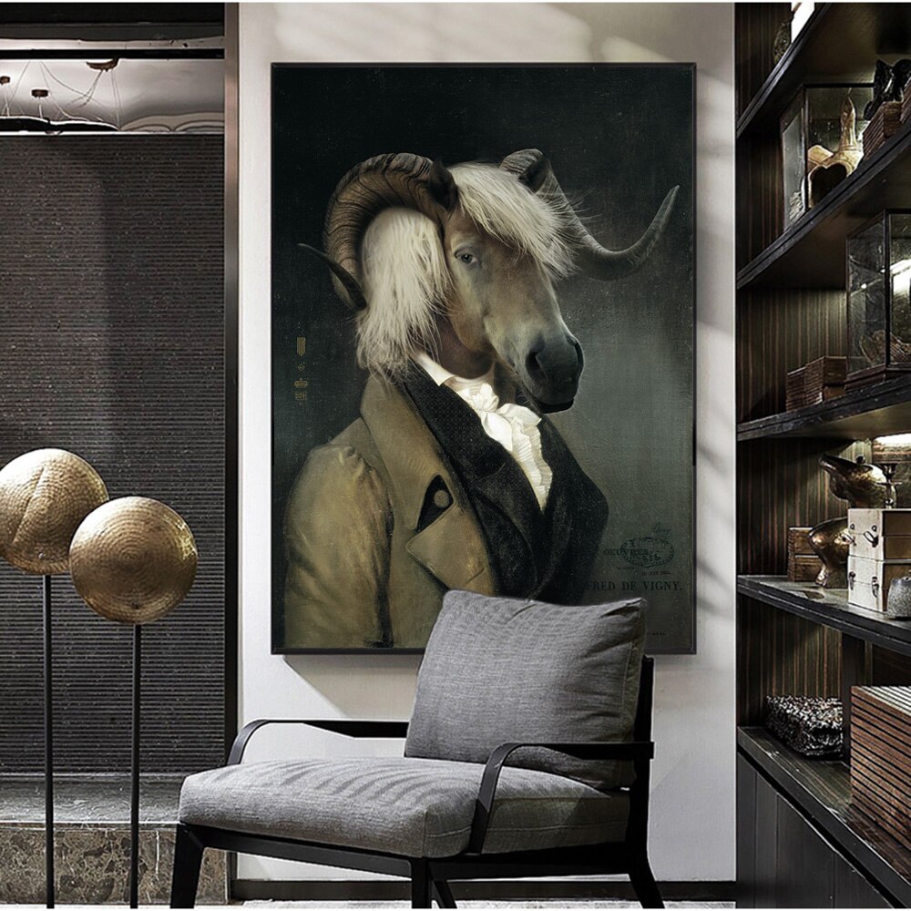 Nordic-Retro-Goat-Canvas-Art-Posters-And-Prints-Earl-of-the-Goat-Canvas-Paintings-On-The.jpg