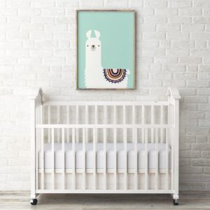 Nordic Style Cute Animal Llama Canvas Art Print Painting Modern Poster for Kids Tribal Wall Art Picture Nursery Baby Room Decor