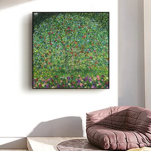Nordic Style Gustav Klimt Flowers Oil Painting on Canvas Posters and Prints Cuadros Wall Art Pictures For Living Room