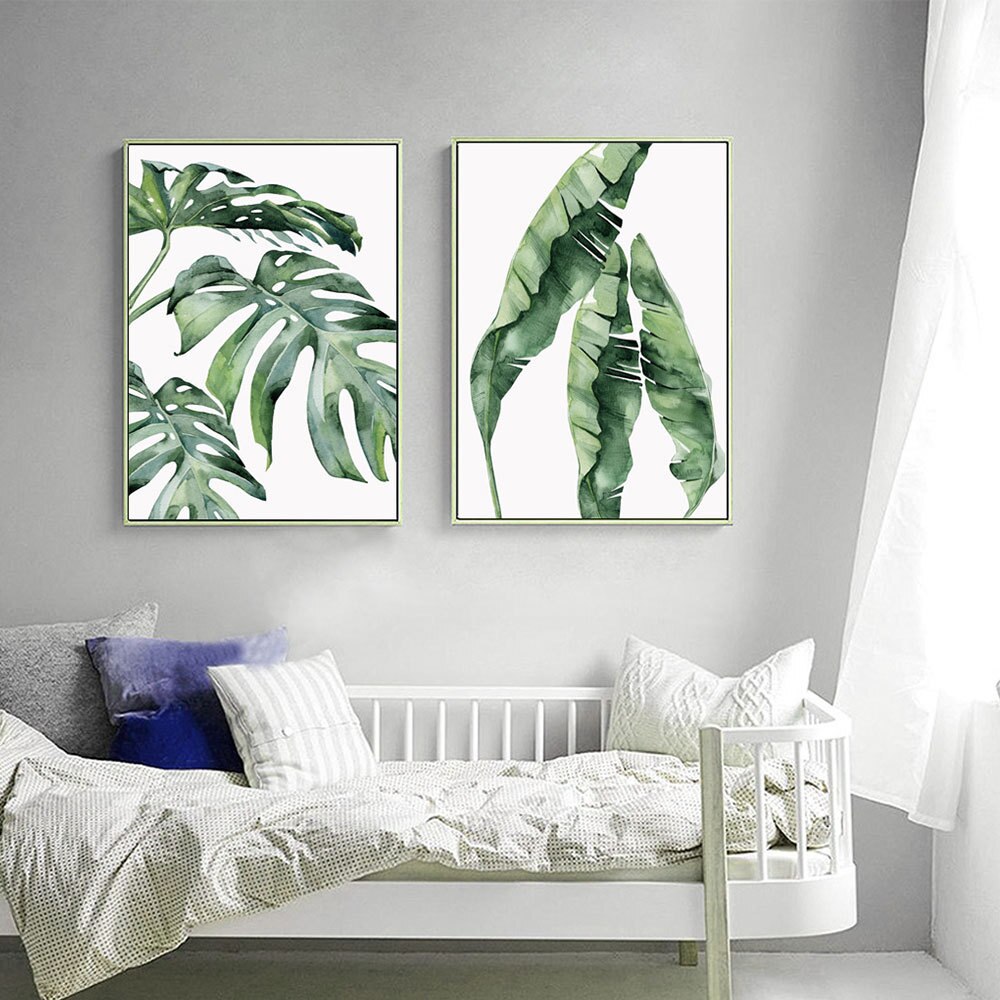 Nordic-Tropical-Plants-Hipster-Leaves-English-Decorative-Painting-Living-Room-bedroom-Wall-Poster-No-with-frame-1.jpg