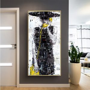 Nordic style Cuadros Wall Art picture Romantic Canvas Prints Painting Abstract Calling Girl for Girls Bedroom Livingroom Noframe