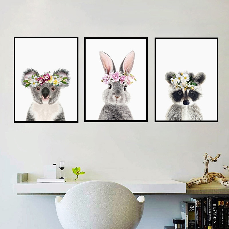 Nursery-Wall-Art-Girls-Bedroom-Decor-Bunny-Rabbit-Pictures-Print-Animal-Watercolour-Flower-Canvas-Painting-Posters-2.jpg