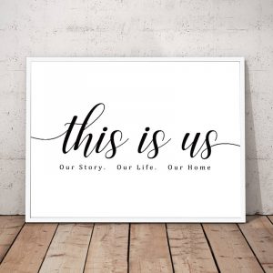 Our Story Our Life Our Home Black and White Wall Art Canvas Paintings Print Poster Pictures for Bedroom Modern Home Decor CH107