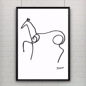Pablo Picasso Abstract Animal Nursery Canvas Painting Art Oil Poster Wall Picture for Living Room Home Decor Minimalist No Frame