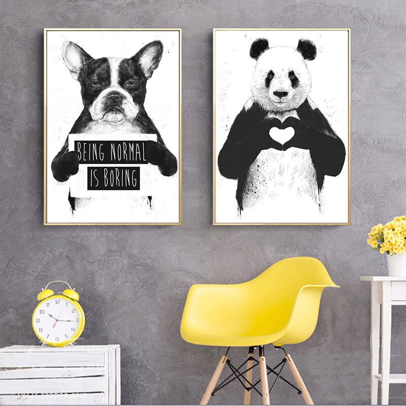 Panda-Dog-Animal-Print-Wall-Art-Poster-and-Print-Black-and-White-Canvas-Painting-Modern-Wall-2.jpg