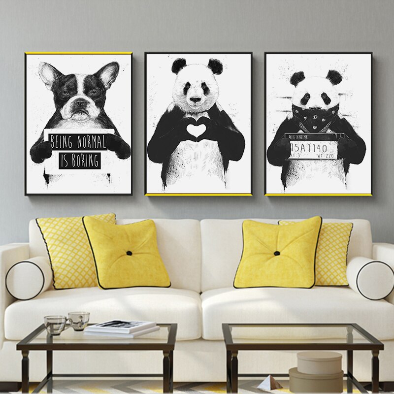 Panda-Dog-Animal-Print-Wall-Art-Poster-and-Print-Black-and-White-Canvas-Painting-Modern-Wall.jpg