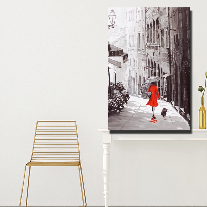 Paris-Street-View-Wall-Posters-Romantic-French-Street-Scene-Decorative-Pictures-Girl-holding-A-Dog-Canvas-3.jpg