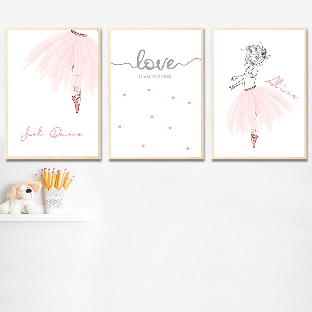 Pink-Ballet-Girl-Canvas-Painting-Kids-Poster-Nordic-Posters-And-Prints-Custom-Name-Wall-Art-Painting-4.jpg