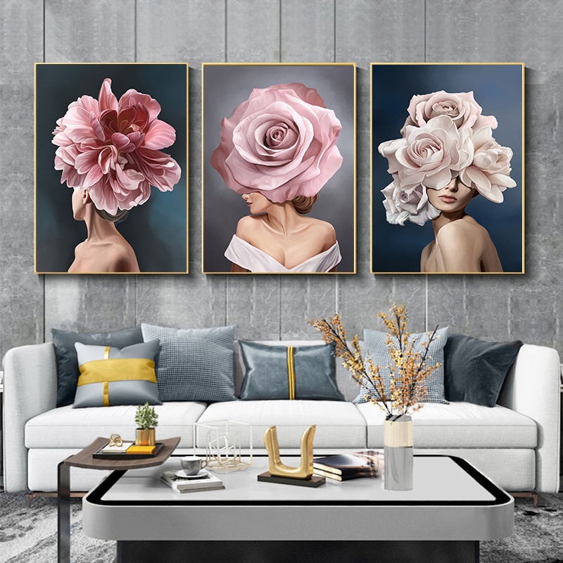 Pink-White-Flower-Lady-Poster-Personality-Fashion-Abstract-Woman-Print-Canvas-Art-Painting-Wall-Picture-Modern-2.jpg
