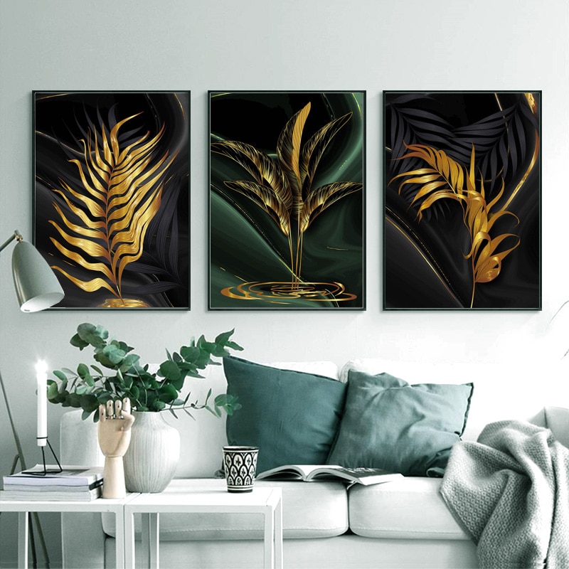 Plant-Leaves-Posters-And-Prints-Gold-Wall-Art-Canvas-Print-Black-Abstract-Art-Painting-Nordic-Wall-1.jpg