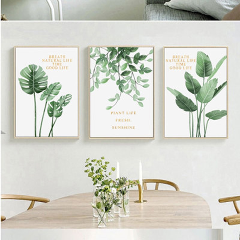 Plants-Flowers-Poster-Green-Leaves-Golden-Letters-Decorative-Picture-Modern-Wall-Art-Paintings-for-Living-Room-1.jpg