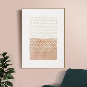 Polka Dots Pattern Prints Neutral Wall Art Picture Modern Minimalist  Geometric Poster Canvas Painting Bedroom Living Room Decor