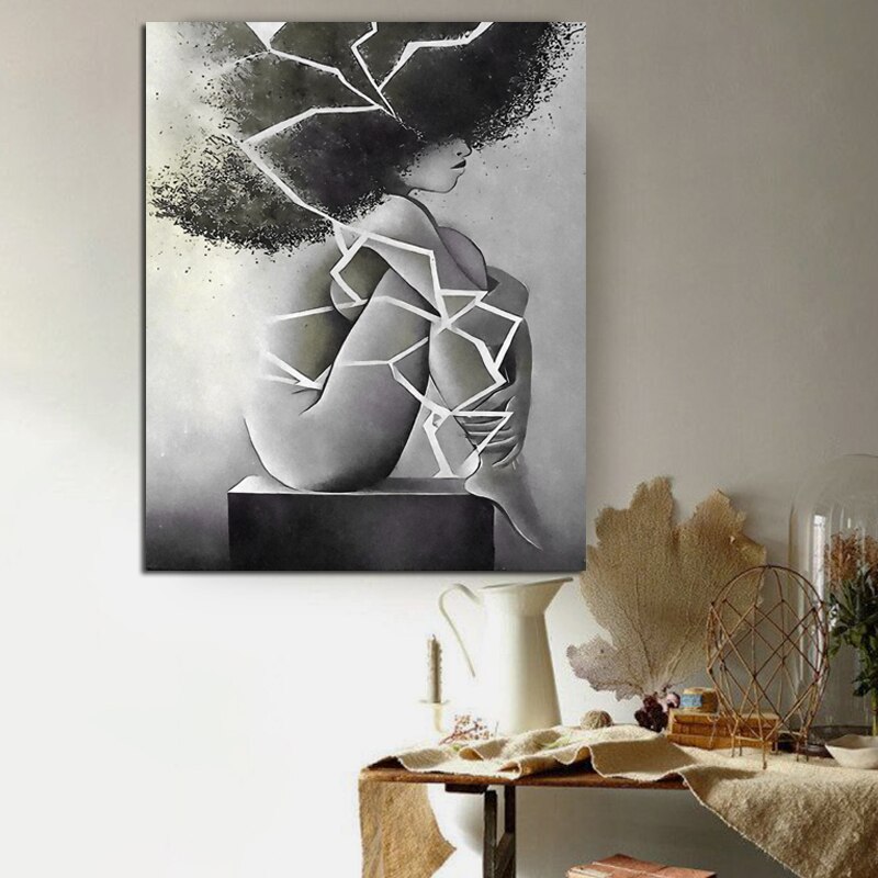 Ponder-a-Problem-Black-White-Abstract-Woman-Print-Poster-Wall-Art-Canvas-Paintings-Picture-For-Bedroom-2.jpg