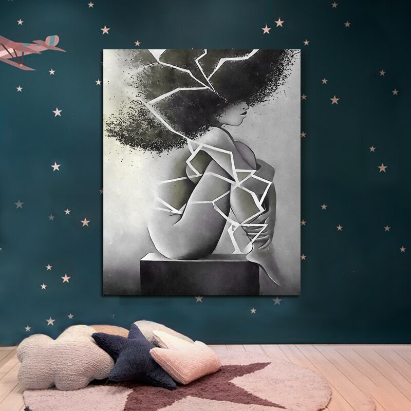 Ponder-a-Problem-Black-White-Abstract-Woman-Print-Poster-Wall-Art-Canvas-Paintings-Picture-For-Bedroom-3.jpg