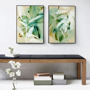 Ponstera Poster Leaf Canvas Painting Indian Rubber Wall Art Print Nordic Modern Picture For Living Room On The Wall Home Decor