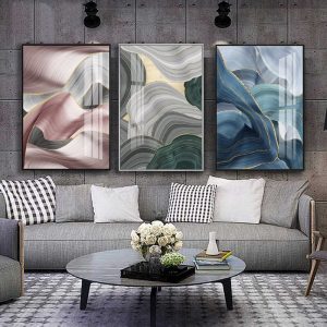 Poster Decorative Marble Abstract Canvas Painting Alcohol Ink Posters And Prints Wall Pictures Geometric Print Living Room Decor