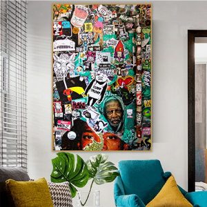 Posters And Prints Graffiti Modern Street Artist Canvas Painting Wall Art Picture Vintage Poster Cuadros  Decorative Home Decor
