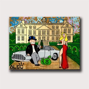 Print Painting Graffiti Home Decor Canvas Alec Monopoly Poster Beauty Modular Luxury Cars Pictures Money Modern Office Wall Art