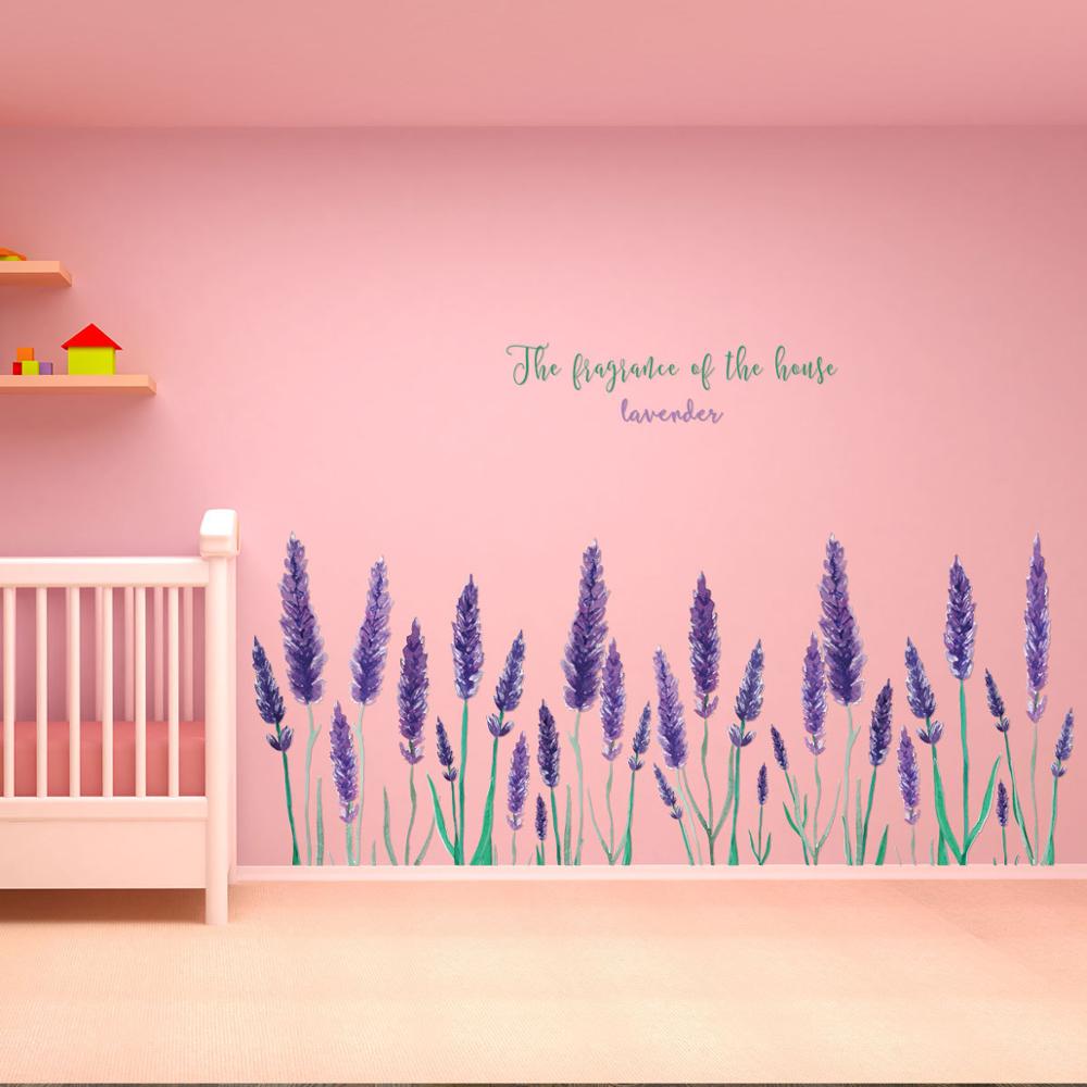 Purple-lavender-wall-sticker-Living-room-background-home-decoration-Art-Decals-romantic-Flower-stickers-Kick-line-1.jpg