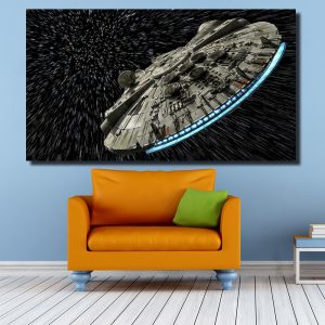 QKART Decorative Pictures Star Wars Oil Painting for Living Room Bedroom Canvas Prints Wall Decor