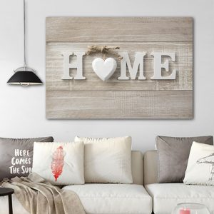 RELIABLI ART Home Letter Wood Home Decor Canvas Painting Posters And Prints Wall Art Pictures For Living Room Bedroom NO FRAME