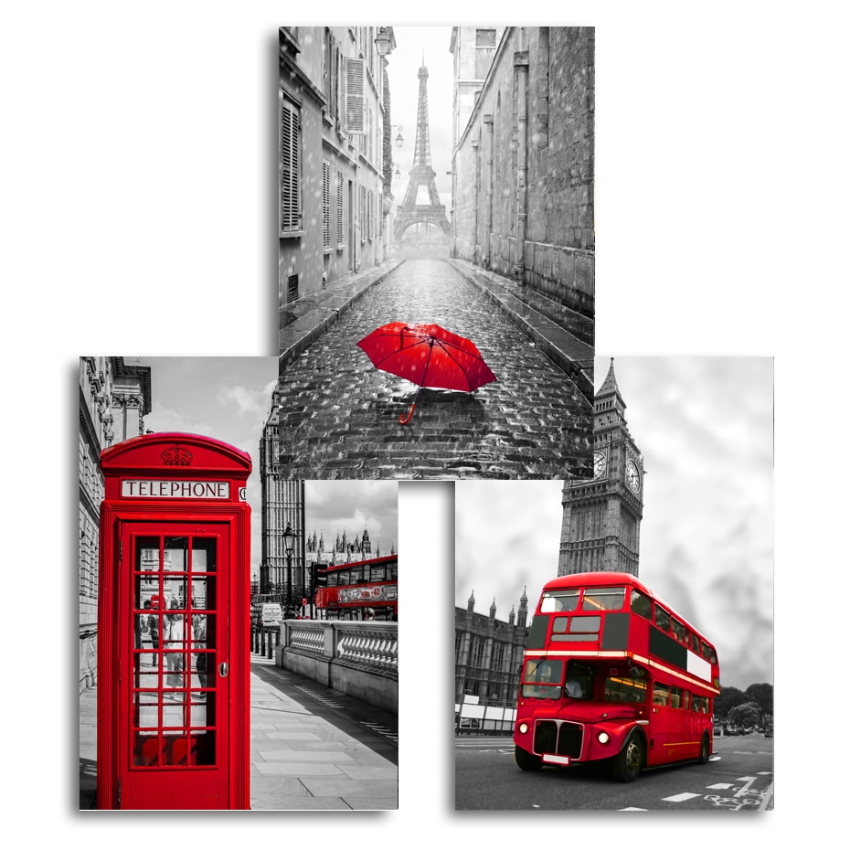 Red-Bus-Black-White-Paris-London-Posters-and-Prints-Canvas-Paintings-Telephone-Booth-Art-Wall-Pictures-3.jpg