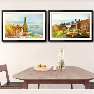 Red Wine and Fruit Modern Wall Art Picture for Home Kitchen Art Bar Restaurant Wall Decoration Dinning Living Room Decor 2-45