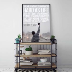 Rocky 1976 Quote Famous Movie Posters and Prints Comics Wall art Decorative Picture Canvas Painting For Living Room Home Decor