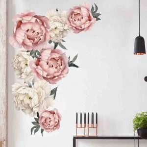 Rose Flowers Wall Sticker Art Nursery Decals Kids Room Home Decor Gift Waterproof Removable Wall Stickers window