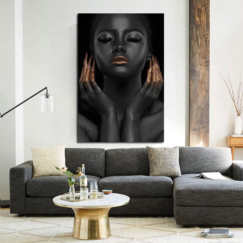 SELFLESSLY-Black-Girl-Golden-Nails-Canvas-Paintings-For-Living-Room-Fashion-Art-Posters-and-Prints-Modern-4.jpg