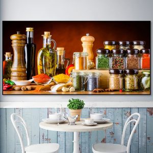 Scandinavian Kitchen Living Room Home Decor Canvas Painting Modern Spices Posters And Prints Wall Art Picture Room Decoration
