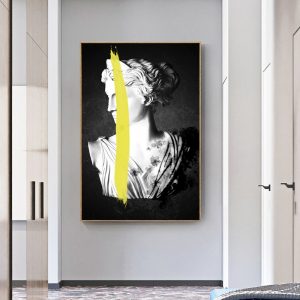 Sculpture of Artemis Goddess Canvas Art Posters and Prints Ancient  Greek Paintings Nordic Art Pictures for Home Decoration