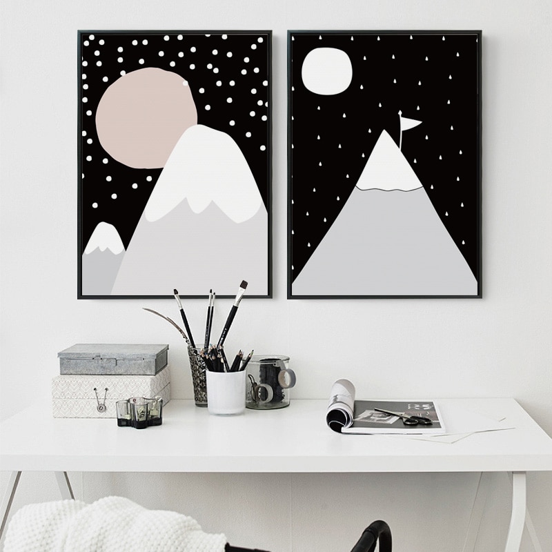 Simple-Abstract-Mountain-Night-Sky-A4-Canvas-Art-Painting-Print-Poster-Picture-Wall-Living-Room-Bedroom-2.jpg