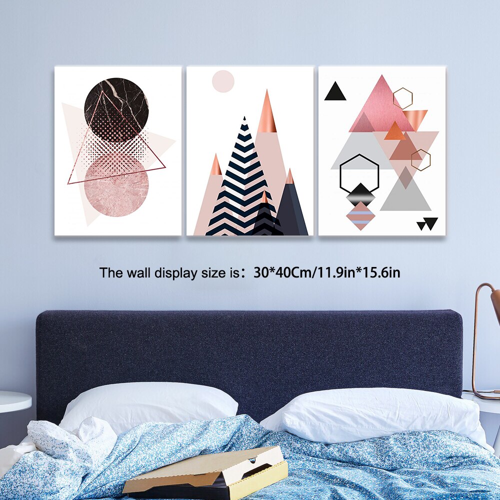 Simple geometric pattern Canvas Painting Wall Decoration With ...