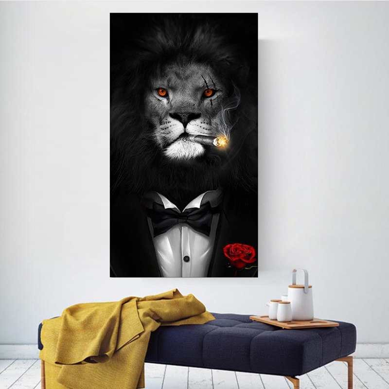 Smoking-Lion-Poster-Wall-Art-Pictures-Modern-Black-Animal-Canvas-Painting-Cuadros-for-Living-Room-Home-1.jpg