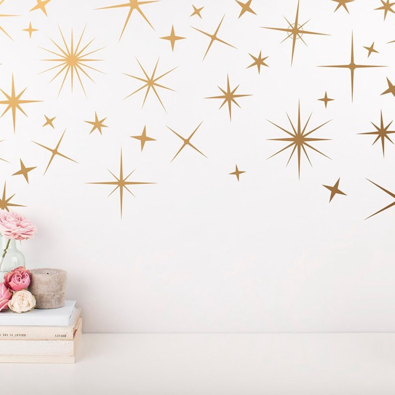 Sparkling Gold Star - Star - Sticker