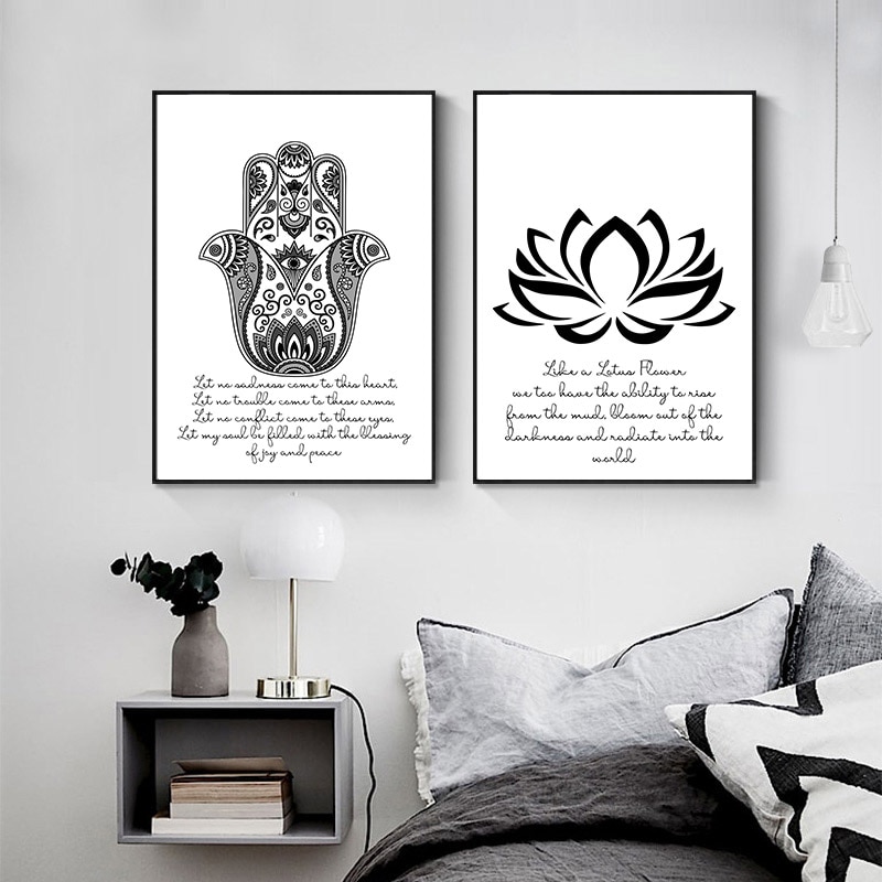 Spiritual-Meditation-Abstract-Poster-Hamasa-Hand-Lotus-Black-White-Canvas-Print-Yoga-Wall-Art-Picture-Painting-2.jpg