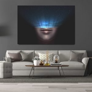Starry starry sky abstract art canvas, living room bedroom home decoration