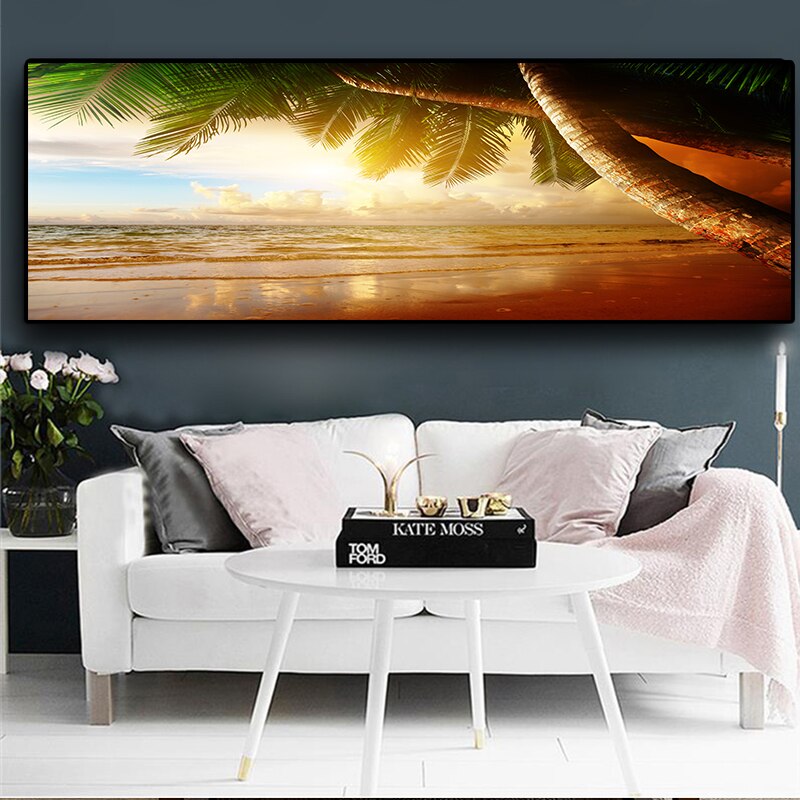Sunsets-Natural-Sea-Beach-Coconut-Palm-Panorama-Landscape-Cuadros-Canvas-Painting-Posters-and-Prints-Wall-Art-1.jpg