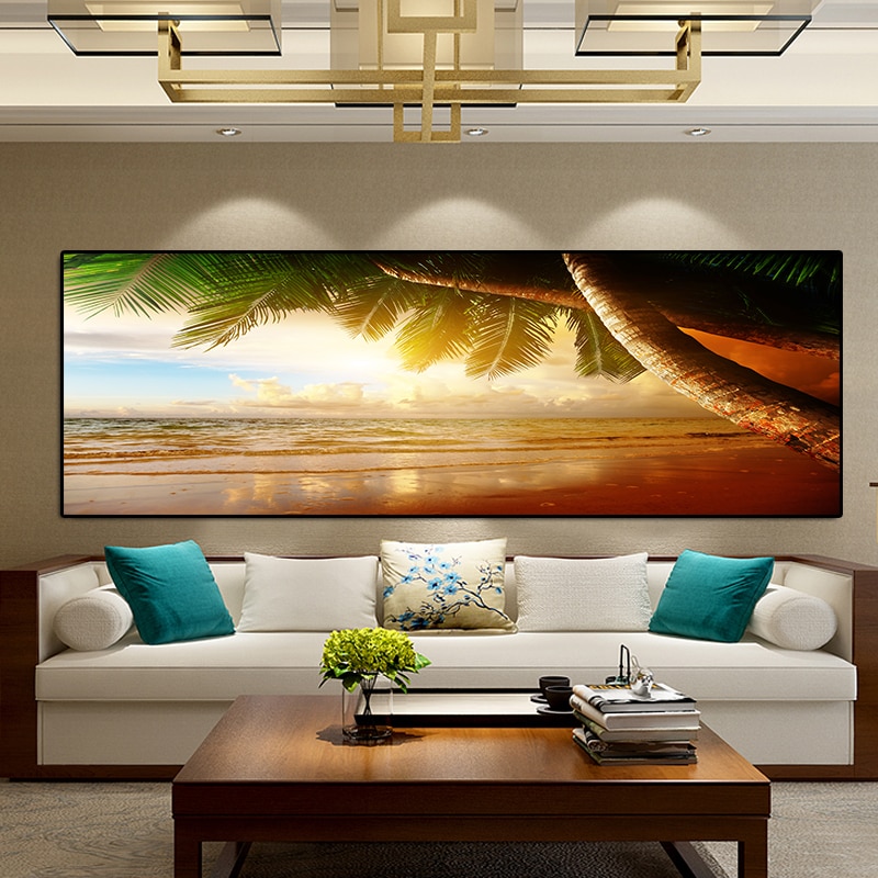 Sunsets-Natural-Sea-Beach-Coconut-Palm-Panorama-Landscape-Cuadros-Canvas-Painting-Posters-and-Prints-Wall-Art-2.jpg