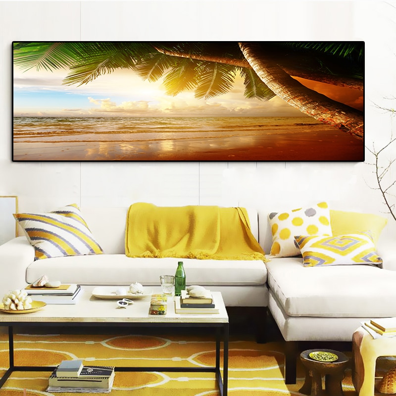 Sunsets-Natural-Sea-Beach-Coconut-Palm-Panorama-Landscape-Cuadros-Canvas-Painting-Posters-and-Prints-Wall-Art-4.jpg