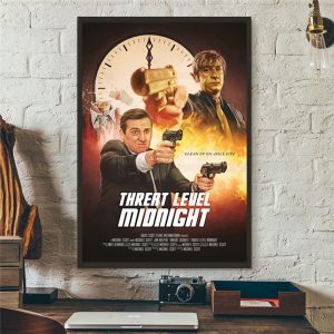 Threat Level Midnight Poster The Office Favorite Tv Show Canvas Painting Michael Scott Prison Mike Wall Picture Art Decoration