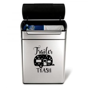 Trailer Trash Vinyl Mural Art Sticker Decals For Camper Trailer Trash Can Decoration vinilos decorativos para paredes