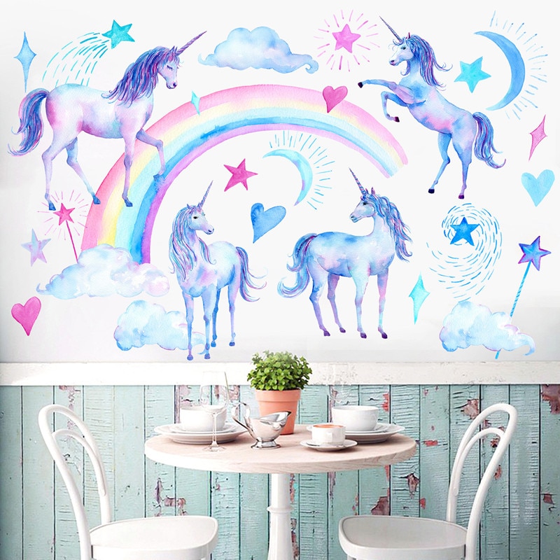 Unicorn-wall-stickers-for-kids-rooms-bedroom-living-room-decorative-children-wall-decals-green-stickers-wallpaper-5.jpg