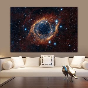 Universe Space And Stars Starry Sky Planet Oil Painting on Canvas Posters and Prints Cuadros Wall Art Pictures For Living Room