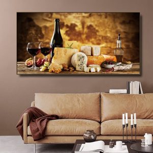 Vineyard Bread food Poster Kitchen Canvas Painting Posters And Prints Living Room House Wall Decor Art Home Decoration Picture