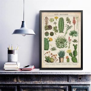 Vintage Plant Poster Nordic Style Kind Canvas Painting Wall Art Prints Simple Poster For Living Room Home Decoration No Frame